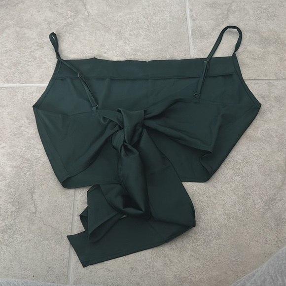 Dark Green Strappy Top - Picture 2 of 3